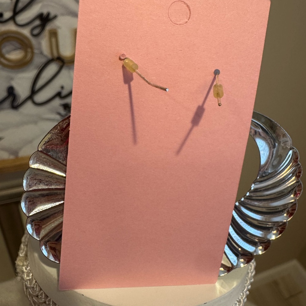 5 for $30 Teal Metal Hoop Dangle Earrings - Picture 4 of 5